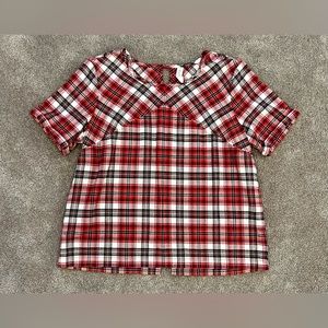 Hannah Andersson plaid kids shirt